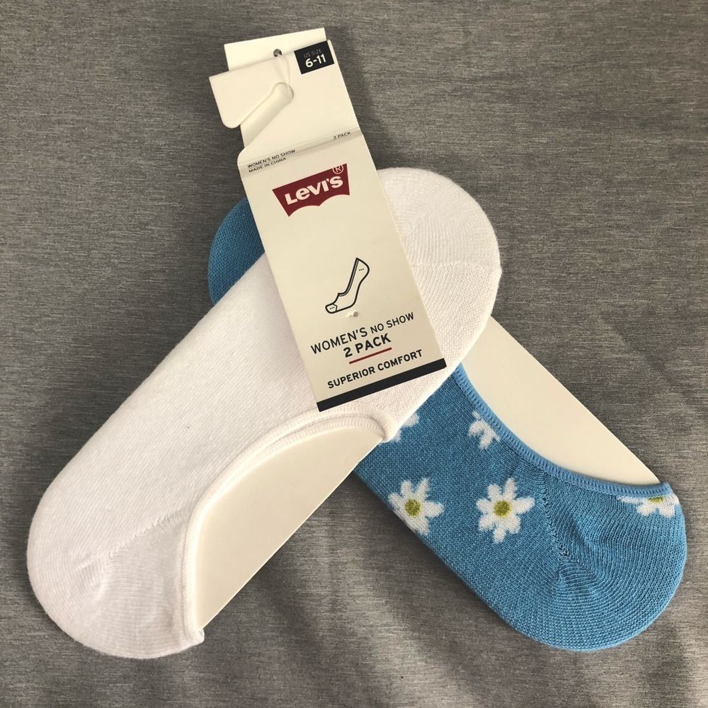 Levi’s No Show Socks (2-Pack)